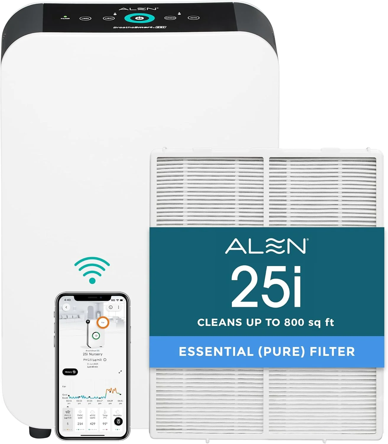 Alen 25i HEPA Air Purifier — Lifetime Guarantee